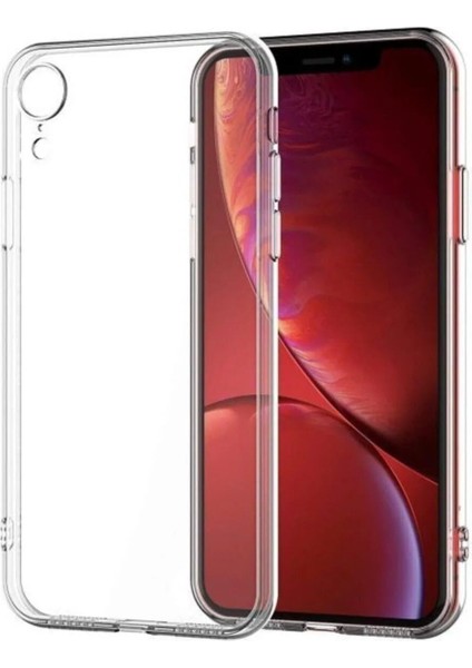 Apple iPhone Xr Kılıf Kamera Korumalı Şeffaf Ultra İnce Esnek Renksiz Silikon Kapak