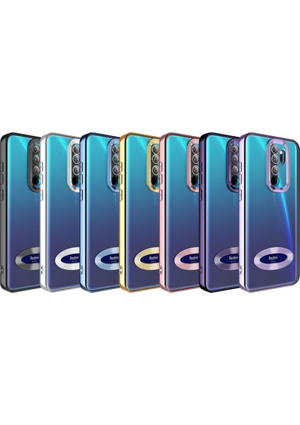 Xiaomi Redmi Note 8 Pro Kılıf Logo Gösteren Parlak Kenarlı Kamera Lens Korumalı Şeffaf Omega Silikon Kapak fiyatları