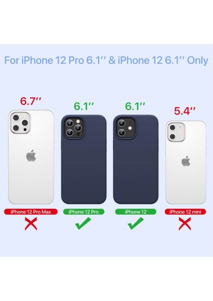 iPhone 12 - 12 Pro Kılıf İçi Kadife Lansman Renkli Yumuşak Silikon Kapak