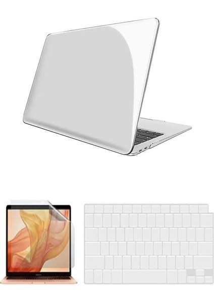 Apple Macbook Air 2023 M2 Çip 15 Inç A2941 Uyumlu Kristal Şeffaf Transparan Koruyucu Kapak