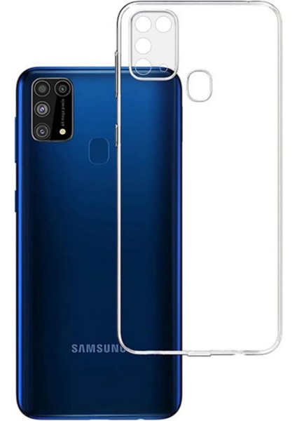 Samsung Galaxy A21S Kılıf Şeffaf Esnek Ince Yumuşak Süper Silikon Kapak