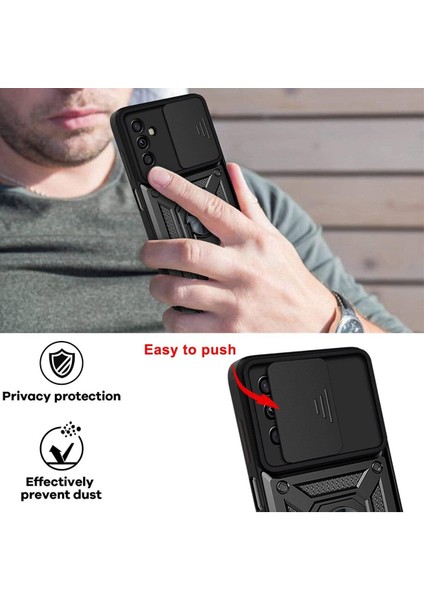 Samsung Galaxy A05S Kılıf Kamera Korumalı Sürgülü Yüzüklü Armor Tank Kapak fırsatları