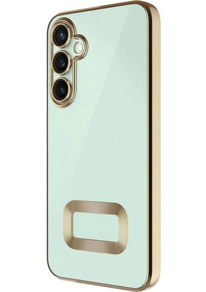 Samsung Galaxy S24 Kılıf Kamera Lens Korumalı Şeffaf Renkli Logo Gösteren Parlak Kapak indirimleri