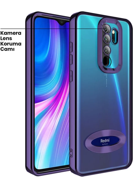 Oppo A9 2020 Kılıf Şeffaf Parlak Kenarlı