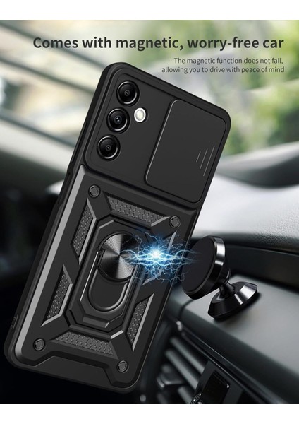 Samsung Galaxy M34 5g Kılıf Kamera Korumalı Sürgülü Yüzüklü Armor Military Tank Koruyucu Kapak fırsatları
