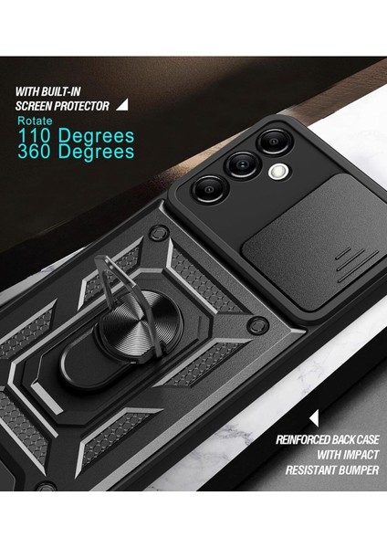 Samsung Galaxy M34 5g Kılıf Kamera Korumalı Sürgülü Yüzüklü Armor Military Tank Koruyucu Kapak indirimleri