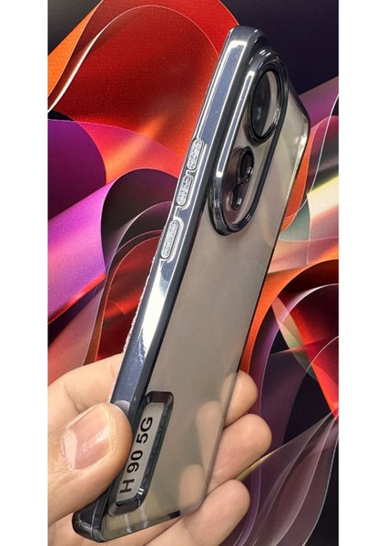 Honor 90 Uyumlu Kılıf Kamera Lens Korumalı Şeffaf Renkli Logo Gösteren Parlak Kapak