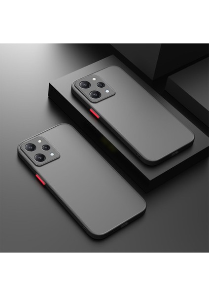 Xiaomi Redmi 12 4g Mat Kamera Korumalı Renkli Tuşlu Silikon Hux Kılıf