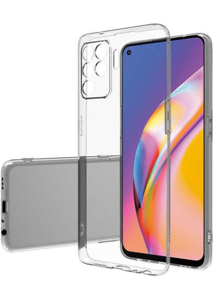Oppo Reno 5 Lite Kılıf Yumuşak Şeffaf Ince Esnek Renksiz Silikon Kapak