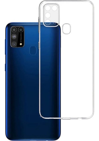 Samsung Galaxy M30S Kılıf 3D kamera Korumalı Şeffaf Yumuşak Süper Silikon Kapak