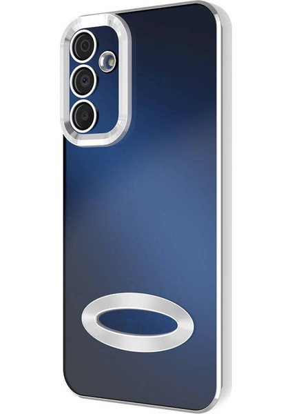 Samsung Galaxy A15 Kılıf Kamera Lens Korumalı Şeffaf Renkli Logo Gösteren Parlak Kapak modelleri