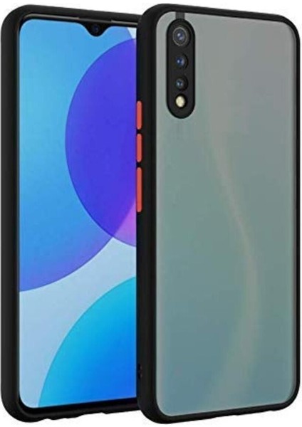 Samsung Galaxy A30S Kılıf Mat Parmak Izi Yapmaz Kamera Korumalı Renkli Tuşlu Sert Silikon