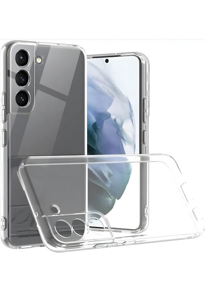 Samsung Galaxy S22 Kılıf 3D kamera Korumalı Şeffaf Yumuşak Süper Silikon Kapak