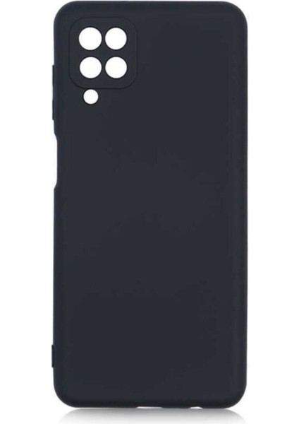 Samsung Galaxy A12 Kılıf Kadife Lansman Soft Yumuşak Liquid Silikon Kamera Korumalı Mara