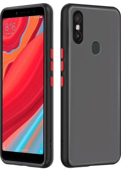 Xiaomi Redmi S2 Mat Kamera Korumalı Renkli Tuşlu Sert Silikon Kılıf
