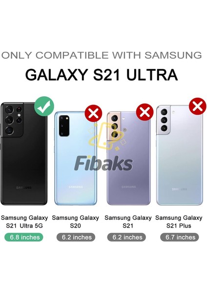 Samsung Galaxy S21 Ultra Uyumlu Kılıf Sürgülü Slide Kamera Korumalı Deri Görünümlü Lüks Kapak