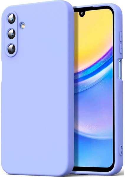 Samsung Galaxy A25 Kılıf Kadife Lansman Soft Yumuşak Liquid Silikon Kamera Korumalı Kapak