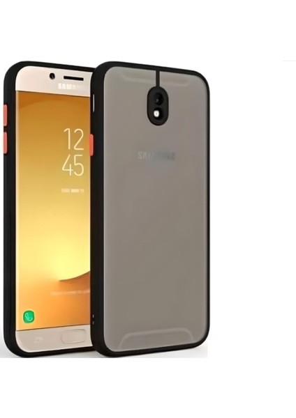 Samsung Galaxy J7 Pro - J730 Mat Kamera Korumalı Renkli Tuşlu Silikon Kılıf