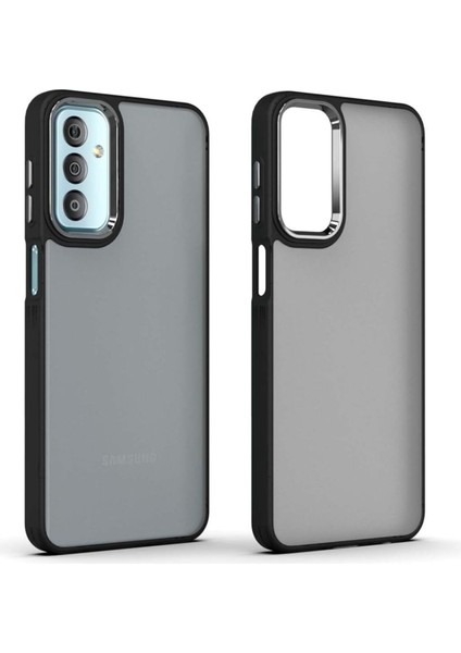 Vivo Y16 4g Kılıf Metal Çerçeve Hassas Butonlu Renkli Buzlu Şeffaf Transparan Kapak