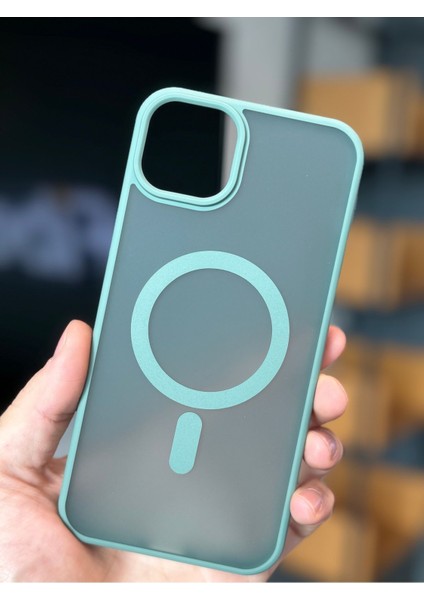 Apple iPhone 15 Plus Kılıf Kamera Çıkıntılı Magsafe Şarj Destekli Mat indirimleri