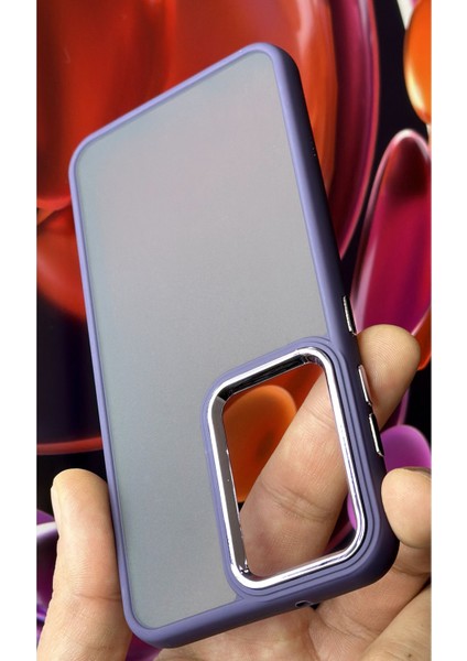 Samsung Galaxy S23 Kılıf Metal Çerçeve Hassas Butonlu Renkli Buzlu Şeffaf Transparan Kapak indirimleri