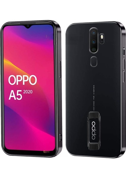 Oppo A9 2020 Kılıf Şeffaf Parlak Kenarlı