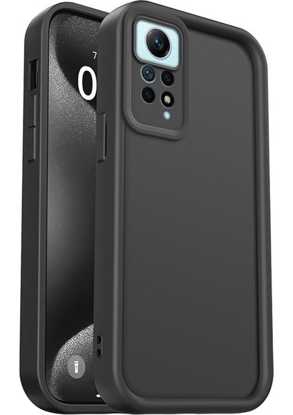 Xiaomi Redmi Note 11 Pro 4g/5g Kılıf Kamera Korumalı Yumuşak Dokulu Darbe Emici Siyah Silikon Kapak