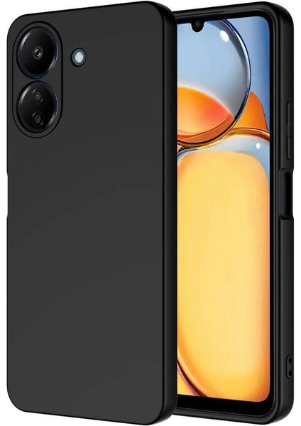 Xiaomi Redmi 13C Kılıf Kamera Çıkıntılı Içi Kadife Lansman Yumuşak Dokulu Silikon Kapak