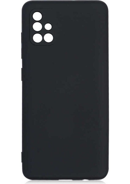 Samsung Galaxy A51 Kılıf Kamera Çıkıntılı Içi Kadife Lansman Yumuşak Dokulu Silikon Kapak