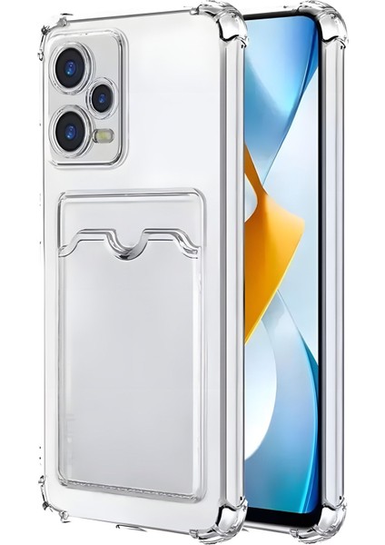 Xiaomi Redmi Note 12 Pro 5g Kılıf Kamera Koruma ve Köşe Korumalı Kartlıklı Cüzdanlı Kapak