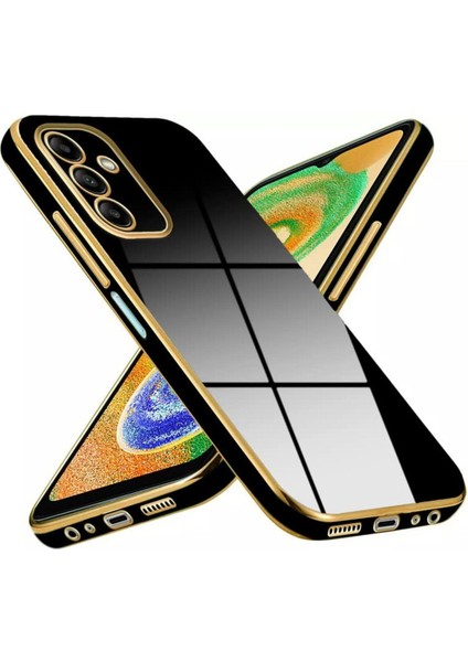 Samsung Galaxy A05S Kılıf Parlak Kenarlı Altın Işlemeli Kamera Korumalı Kapak fiyatları