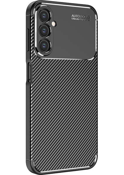 Samsung Galaxy A34 Kılıf Rugged Armor Darbe Emici Uzun Ömürlü Dayanıklı Parmak İzi Yapmaz Karbon Tasarım Negro Silikon Kapak