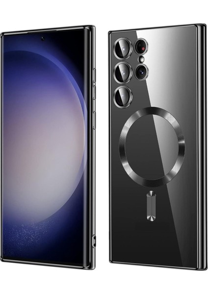 Samsung Galaxy S23 Ultra Kılıf Kamera Çıkıntılı Korumalı Magsafe Şarj Destekli Renkli Yumuşak Kapak