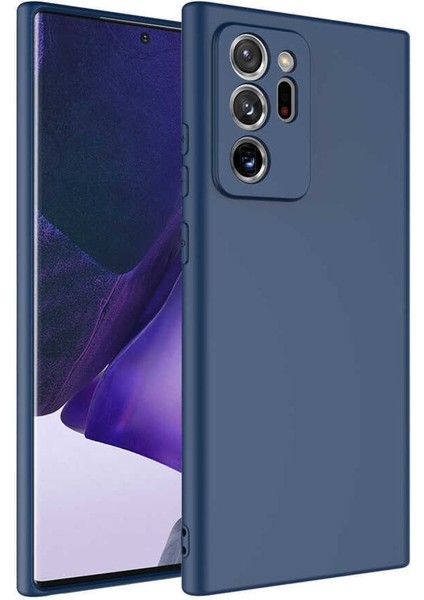 Samsung Galaxy Note 20 Ultra Kılıf Kadife Lansman Soft Yumuşak Liquid Silikon Kamera Korumalı Mara