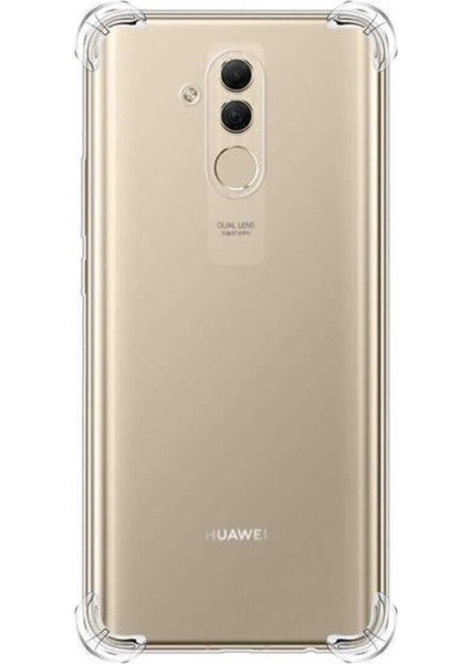 Huawei Mate 20 Lite Kılıf AntiShock Köşe Korumalı Darbe Emici Crystal Berrak Şeffaf Sert Silikon