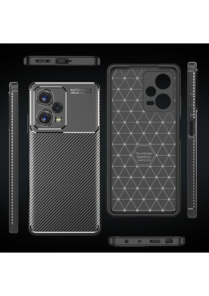 Xiaomi Redmi Note 12 Pro 5g Kılıf Rugged Armor Darbe Emici Uzun Ömürlü Dayanıklı Parmak İzi Yapmaz Karbon Tasarım Negro Silikon Kapak fiyatları