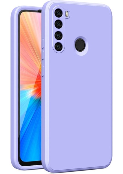 Xiaomi Redmi Note 8 Kılıf Kadife Lansman Soft Yumuşak Liquid Silikon Kamera Korumalı Mara