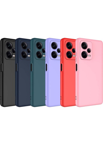 Xiaomi Redmi Note 12 Pro 5G Kılıf Kadife Lansman Soft Yumuşak Liquid Silikon Kamera Korumalı Mara