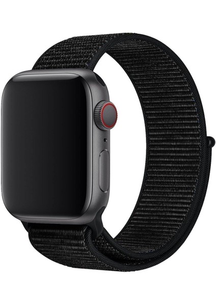 Apple Watch Se Nike Series 1 2 3 4 5 6 7 8 9 38 40 41MM Uyumlu Kaliteli Kumaş Hasır Cırtlı Kordon Kayış Bileklik Hasır Kordon