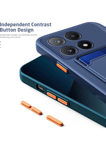 Xiaomi Mi 14 Kılıf Kamera Korumalı Kartlıklı Cüzdanlı Kırmızı Tuşlu Siyah Silikon Kapak fiyatları