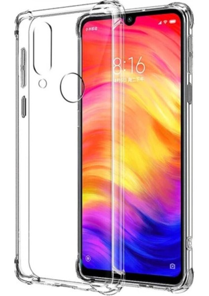 Xiaomi Redmi Note 7 Kılıf AntiShock Köşe Korumalı Darbe Emici Crystal Berrak Şeffaf Sert Silikon