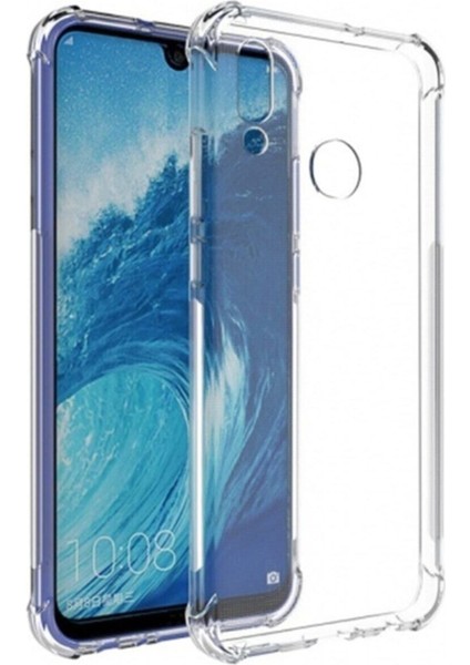 Huawei P Smart 2019 Kılıf AntiShock Köşe Korumalı Darbe Emici Crystal Berrak Şeffaf Sert Silikon