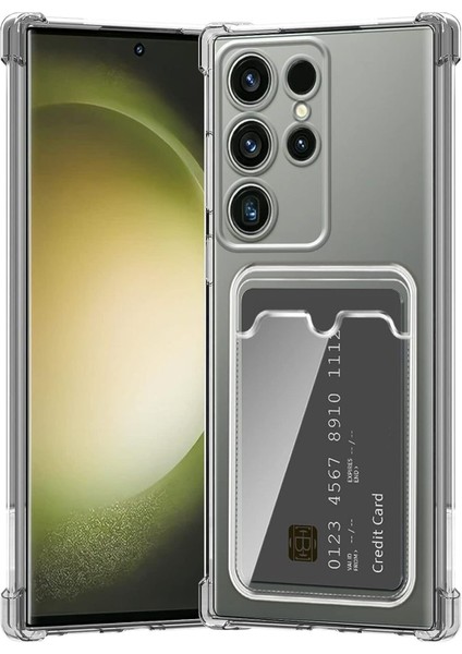 Samsung Galaxy S24 Ultra Kılıf Kamera Koruma ve Köşe Korumalı Kartlıklı Cüzdanlı Darbe Emici Kapak fiyatları