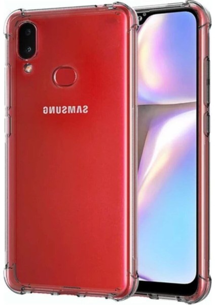 Samsung Galaxy A10S Kılıf AntiShock Köşe Korumalı Darbe Emici Crystal Berrak Şeffaf Sert Silikon