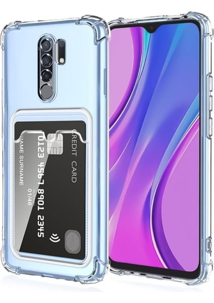 Xiaomi Redmi Note 8 Pro Kılıf Kamera Koruma ve Köşe Korumalı Kartlıklı Cüzdanlı Darbe Emici Kapak