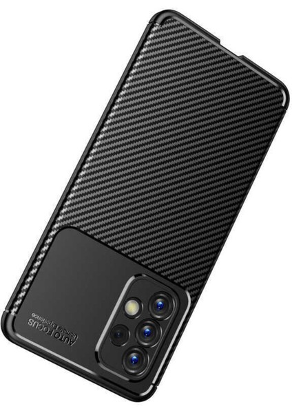 Samsung Galaxy A33 Kılıf Rugged Armor Darbe Emici Uzun Ömürlü Dayanıklı Parmak İzi Yapmaz Karbon Tasarım Negro Silikon Kapak