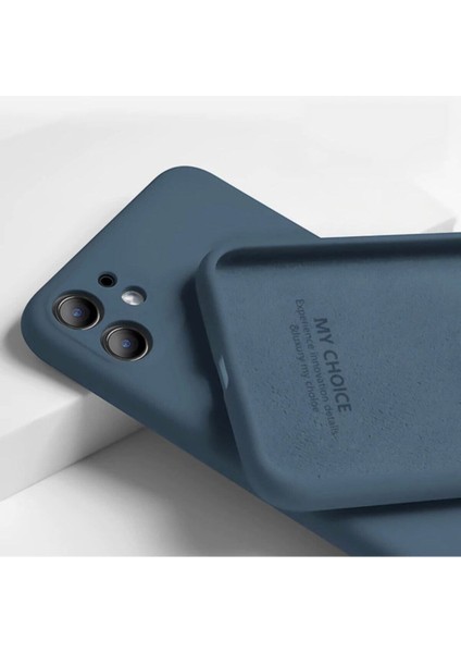 iPhone 11 Kılıf Kadife Lansman Soft Yumuşak Liquid Silikon Kamera Korumalı Mara