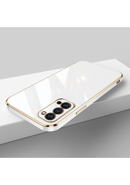 Samsung Galaxy Note 20 Ultra Kılıf Parlak Kenarlı Altın Işlemeli Kamera Korumalı Kapak Kilif