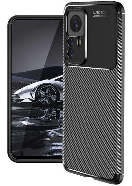 Xiaomi Mi 12T Pro Kılıf Rugged Armor Darbe Emici Uzun Ömürlü Dayanıklı Parmak İzi Yapmaz Karbon Tasarım Negro Silikon Kapak