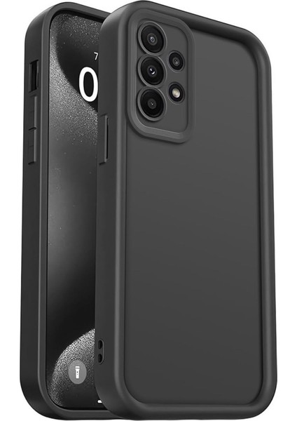 Samsung Galaxy A32 Kılıf Kamera Korumalı Yumuşak Dokulu Darbe Emici Siyah Silikon Kapak